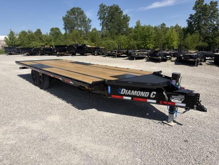 New 2026 Diamond C Trailers DET207L24X102 (24' X 102") 15.5K Full Hydraulic Tilt Trailer