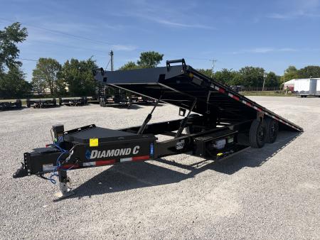 New 2026 Diamond C Trailers DET207L24X102 (24' X 102") 15.5K Full Hydraulic Tilt Trailer