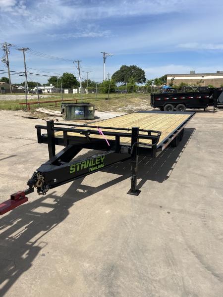 New 2026 Stanley Trailers 102 X24' Complete Deckover 14k gvwr Equipment Trailer