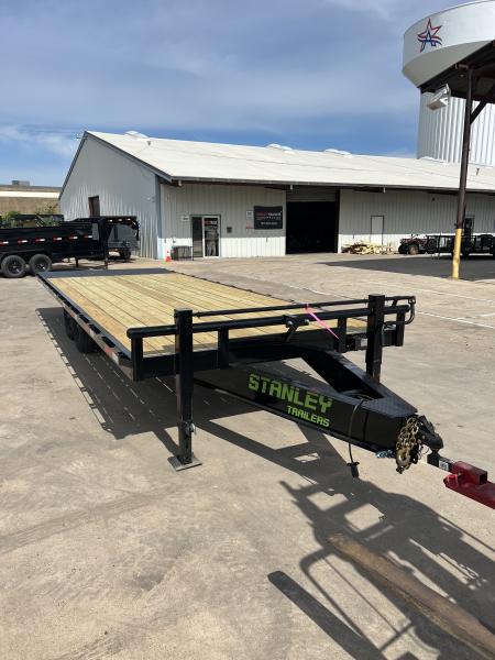 New 2026 Stanley Trailers 102"X24' Complete Deckover 14k gvwr Equipment Trailer