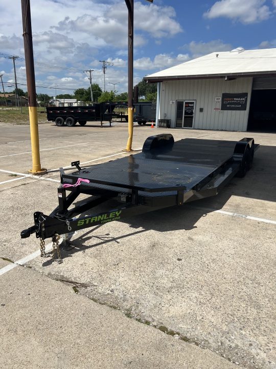 New 2026 Stanley Trailers 83"x24' 12k Steel deck Car Hauler With Steps Car Hauler