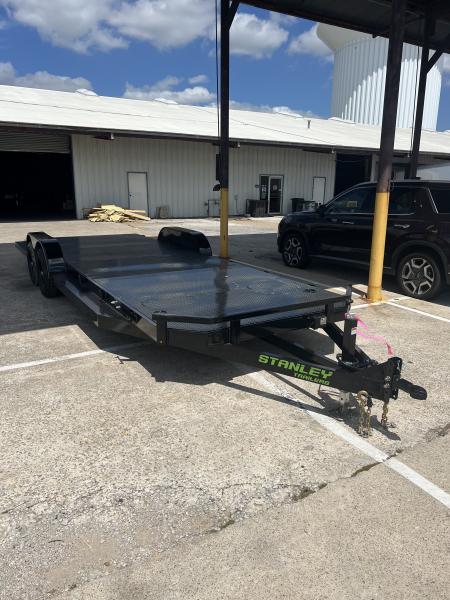 New 2026 Stanley Trailers 83"x24' 12k Steel deck Car Hauler With Steps Car Hauler