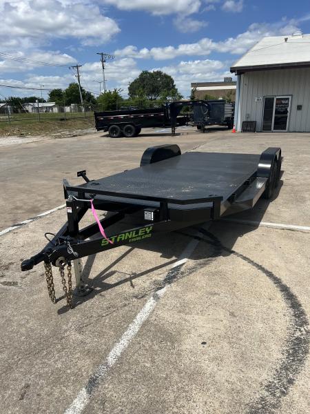 New 2026 Stanley Trailers 83 X20' 12K STEEL DECK CAR HAULER WITH STEPS Car Hauler
