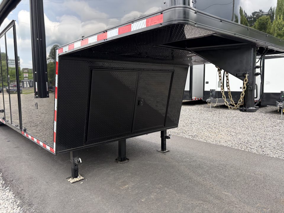 New 2026 Haulmark 44 Gooseneck Bathroom Race Trailer, Polycor, Air Prep, A/C, Awnings, Race Ready
