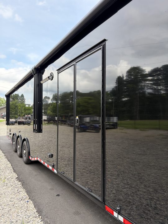 New 2026 Haulmark 44 Gooseneck Bathroom Race Trailer, Polycor, Air Prep, A/C, Awnings, Race Ready