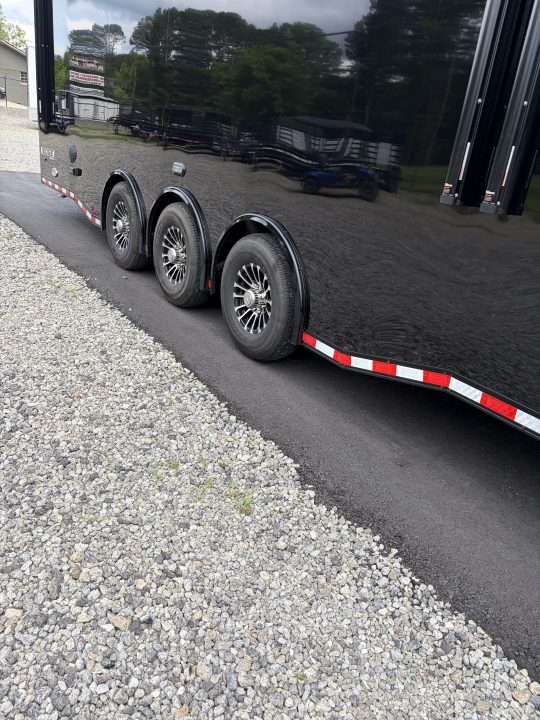 New 2026 Haulmark 44 Gooseneck Bathroom Race Trailer, Polycor, Air Prep, A/C, Awnings, Race Ready