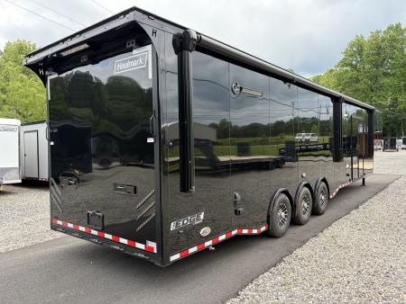 New 2026 Haulmark 44 Gooseneck Bathroom Race Trailer, Polycor, Air Prep, A/C, Awnings, Race Ready