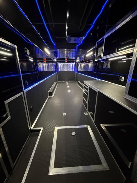 New 2026 Haulmark 44 Gooseneck Bathroom Race Trailer, Polycor, Air Prep, A/C, Awnings, Race Ready