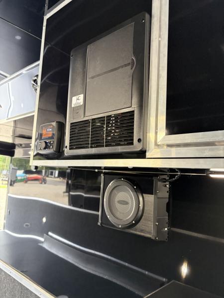 New 2026 Haulmark 44 Gooseneck Bathroom Race Trailer, Polycor, Air Prep, A/C, Awnings, Race Ready