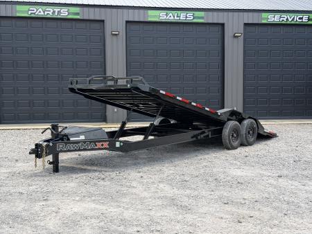 New 2026 RawMaxx FYH 102X24 16K GVWR 14PLY TIRES 8K TORSION AXLES WIRELESS REMOTE Tilt Trailer