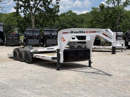 New 2026 RawMaxx G3X Tilt Trailer 24 x 102 GN Gravity Tilt - 21K GVWR Triple Axle 7k