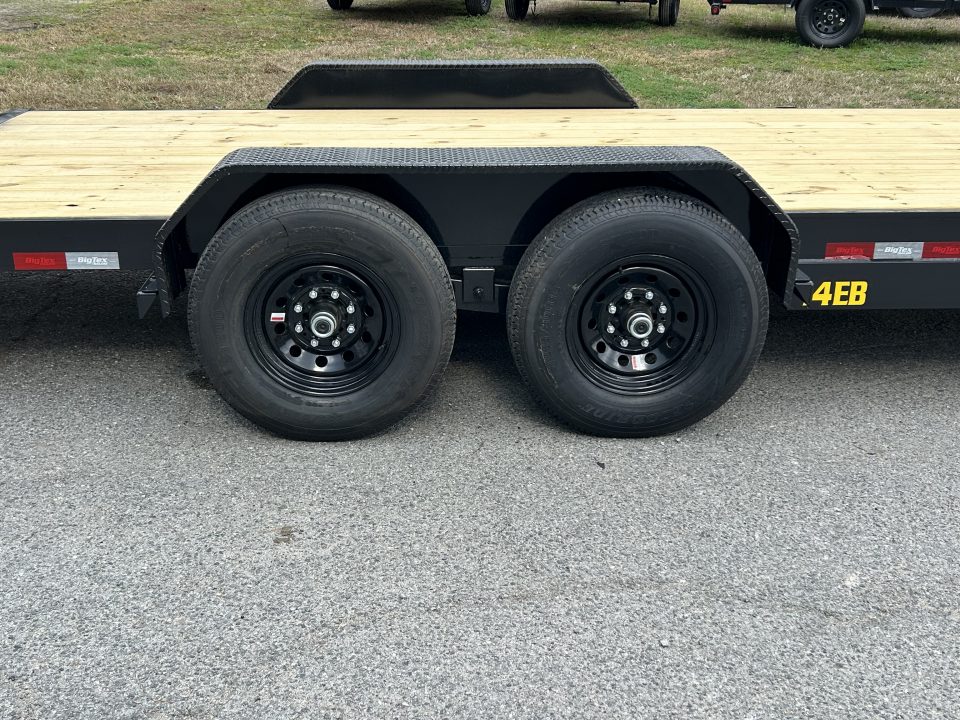 New 2026 Big Tex 14EB Equipment Trailer, 7x22 (20ft Deck + 2ft Dovetail ) Stand Up Ramps