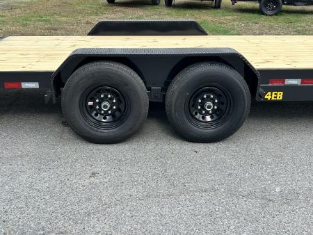 New 2026 Big Tex 14EB Equipment Trailer, 7x22 (20ft Deck + 2ft Dovetail ) Stand Up Ramps