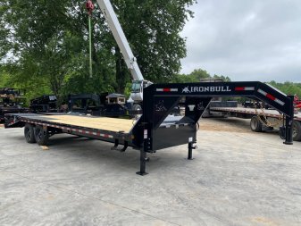 New 2026-Iron-Bull-Trailers-8.5×25-16K-Flatbed-Deckover-Gooseneck-Monster-FG16K825MI