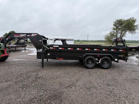 New 2026 Buckshot MFG GHI216 Gooseneck Dump Trailer 7x16ft
