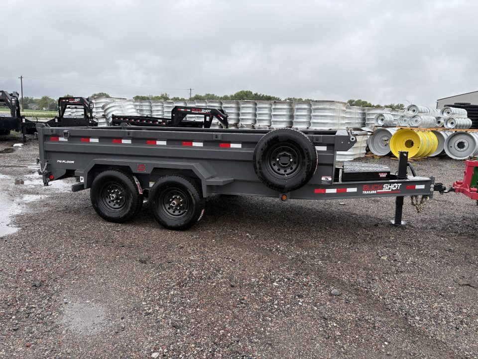 New 2026 Buckshot MFG LP214 Dump Trailer 7x14ft 2ft tall sides