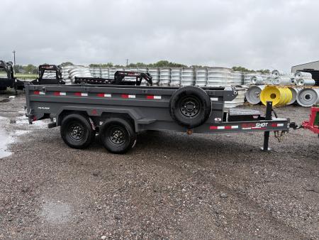 New 2026 Buckshot MFG LP214 Dump Trailer 7x14ft 2ft tall sides