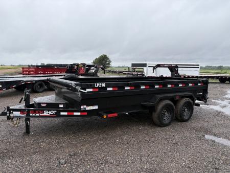 New 2026 Buckshot MFG LP216 Low Profile Dump Trailer 7x16ft 2ft tall sodes Dump Trailer
