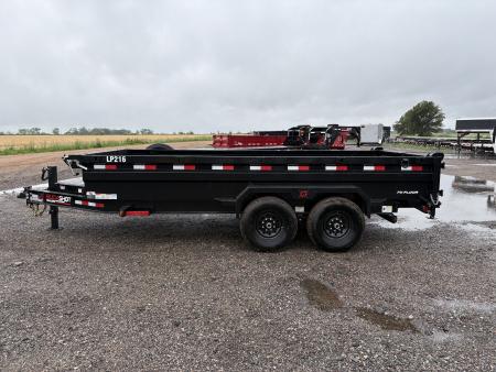 New 2026 Buckshot MFG LP216 Low Profile Dump Trailer 7x16ft 2ft tall sodes Dump Trailer