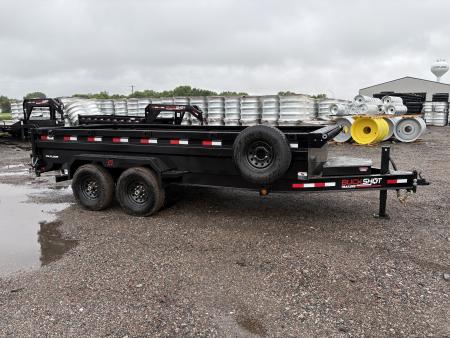 New 2026 Buckshot MFG LP216 Low Profile Dump Trailer 7x16ft 2ft tall sodes Dump Trailer