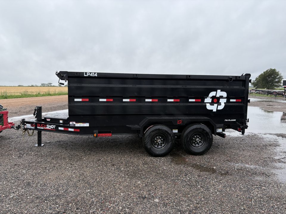 New 2026 Buckshot MFG LP414 Low Profile Dump Trailer 4 ft tall sides