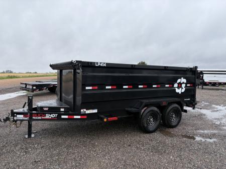 New 2026 Buckshot MFG LP414 Low Profile Dump Trailer 4 ft tall sides