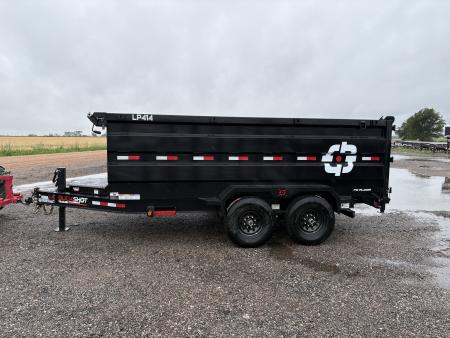 New 2026 Buckshot MFG LP414 Low Profile Dump Trailer 4 ft tall sides