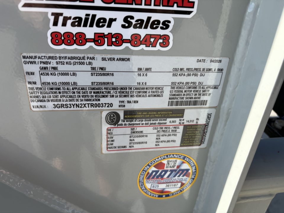 New 2026 Buckshot MFG 38ft Hay Bale Trailer 10k axles