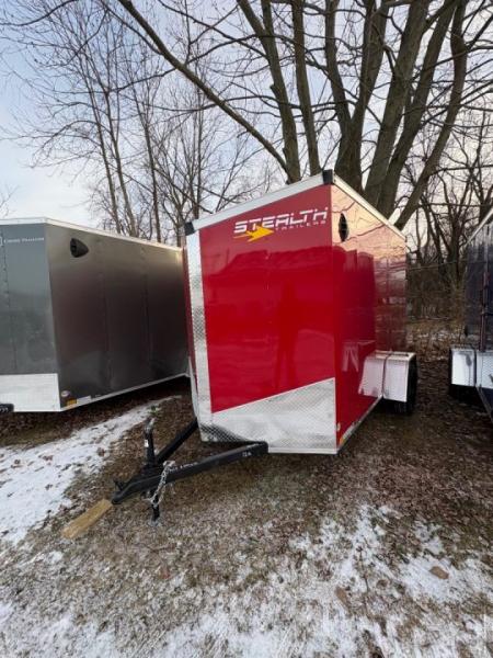 New 2026 6 x 12 Stealth Enclosed Trailer with Ramp
