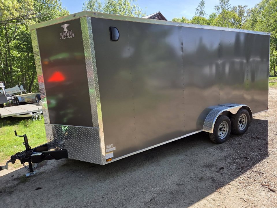 New 2026 Anvil 7X18 Cargo trailer extra height charcoal with ramp door Cargo / Enclosed Trailer