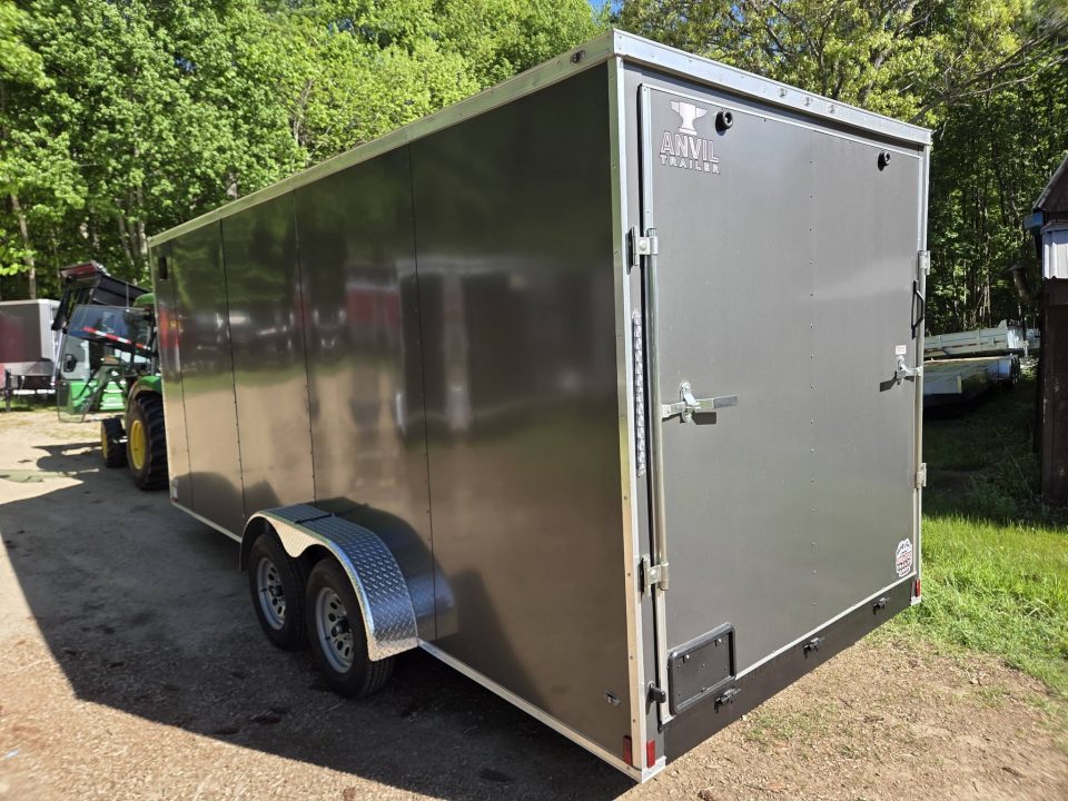 New 2026 Anvil 7X18 Cargo trailer extra height charcoal with ramp door Cargo / Enclosed Trailer