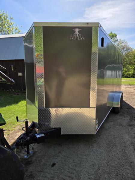 New 2026 Anvil 7X18 Cargo trailer extra height charcoal with ramp door Cargo / Enclosed Trailer