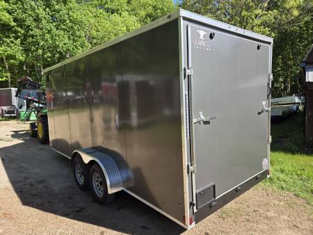 New 2026 Anvil 7X18 Cargo trailer extra height charcoal with ramp door Cargo / Enclosed Trailer
