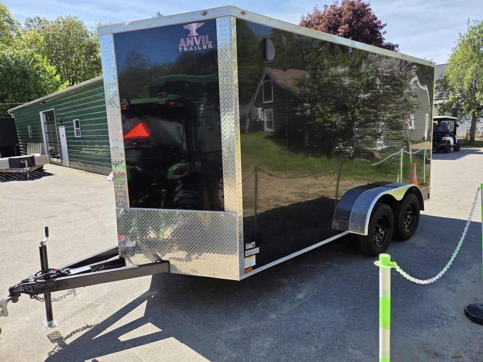 New 2026 Anvil 7x14 cargo trailer black extra height & extended tongue Cargo / Enclosed Trailer