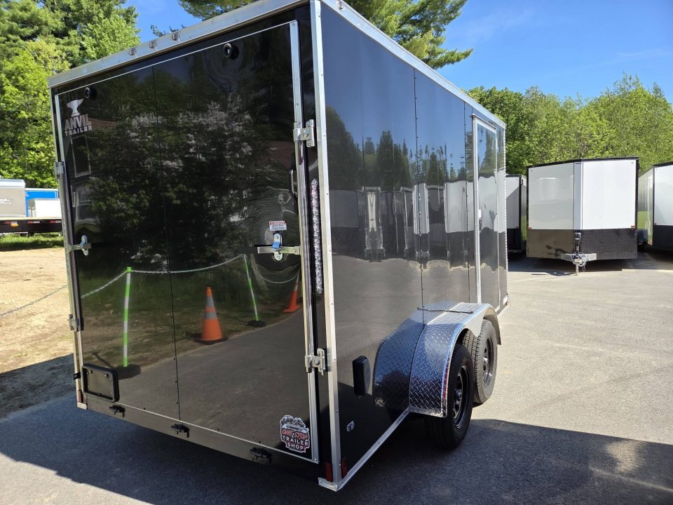 New 2026 Anvil 7x14 cargo trailer black extra height & extended tongue Cargo / Enclosed Trailer