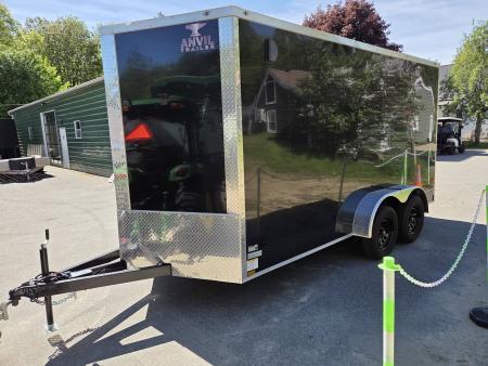 New 2026 Anvil 7x14 cargo trailer black extra height & extended tongue Cargo / Enclosed Trailer