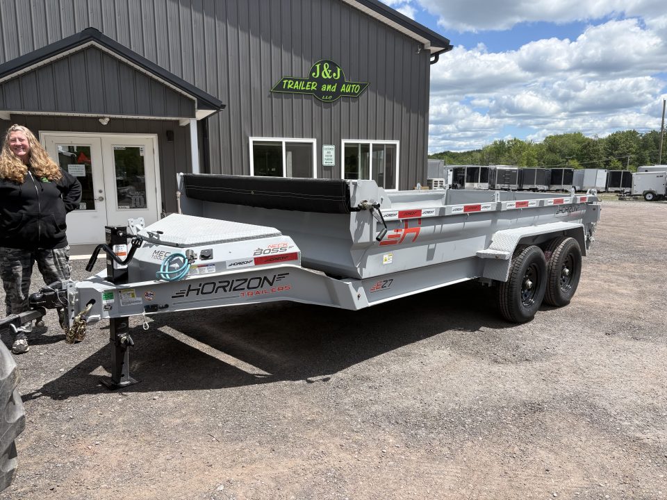 New 2026 Horizon Trailers 14' 14K Dump Trailer w/ Extension Brackets