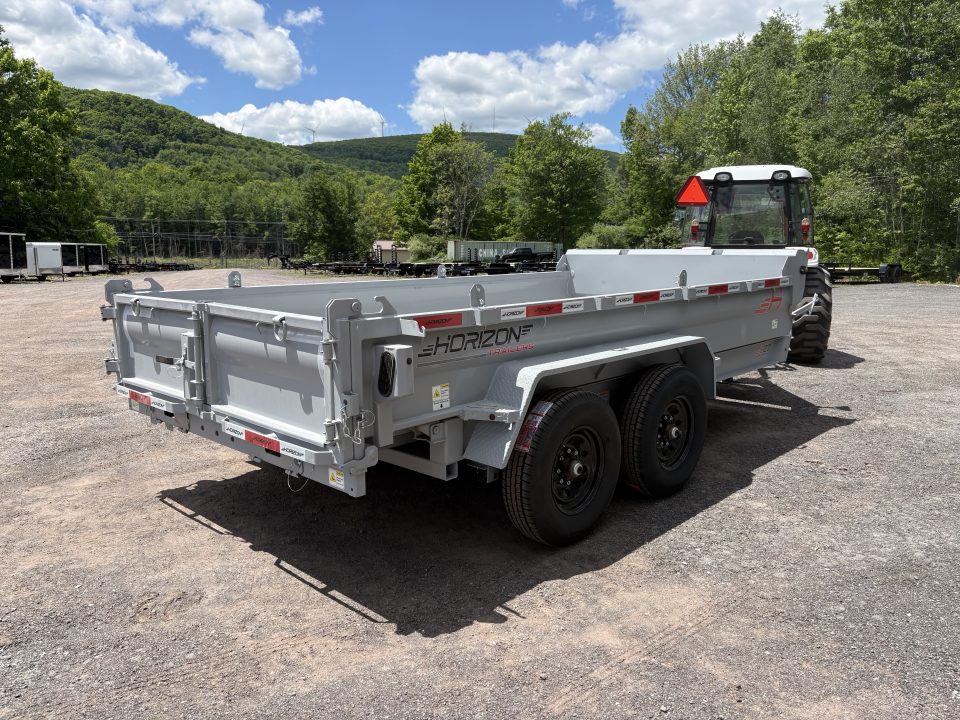 New 2026 Horizon Trailers 14' 14K Dump Trailer w/ Extension Brackets