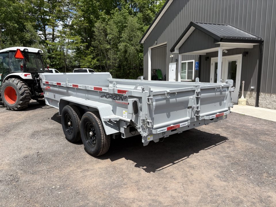 New 2026 Horizon Trailers 14' 14K Dump Trailer w/ Extension Brackets