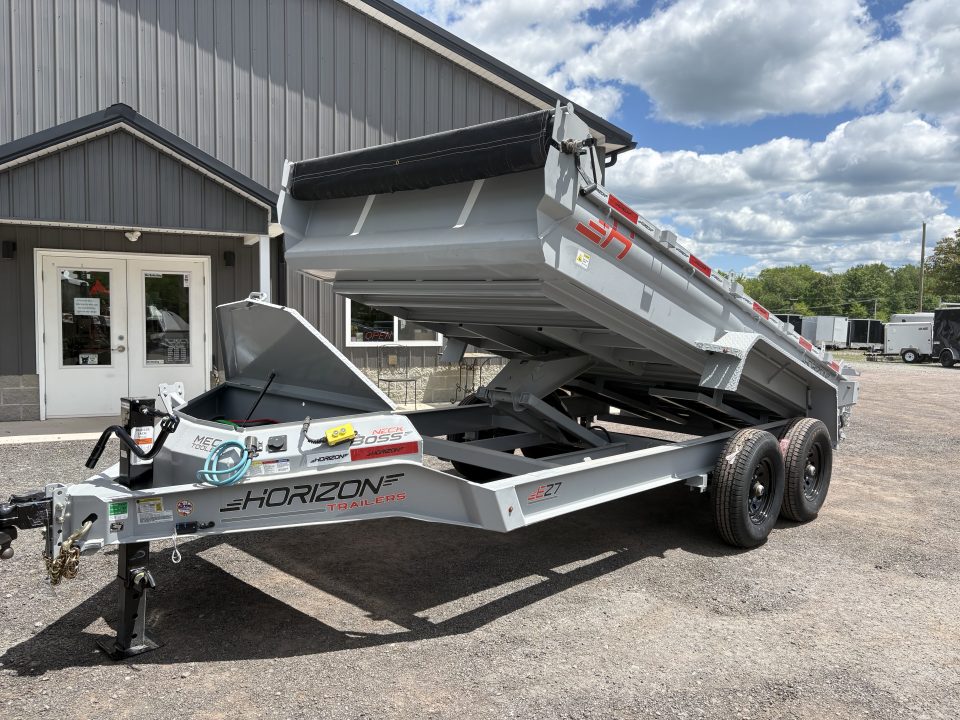New 2026 Horizon Trailers 14' 14K Dump Trailer w/ Extension Brackets