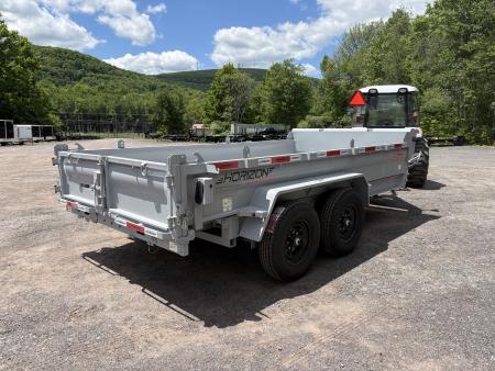 New 2026 Horizon Trailers 14' 14K Dump Trailer w/ Extension Brackets