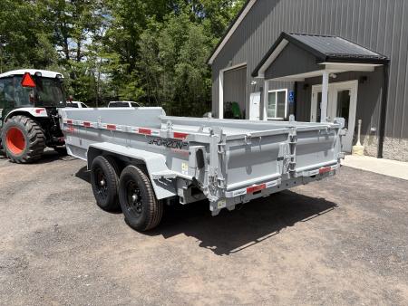New 2026 Horizon Trailers 14' 14K Dump Trailer w/ Extension Brackets
