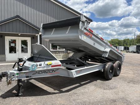 New 2026 Horizon Trailers 14' 14K Dump Trailer w/ Extension Brackets