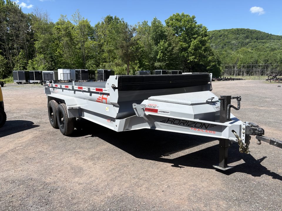 New 2026 Horizon Trailers 14' 14K Dump Trailer w/ Extension Brackets