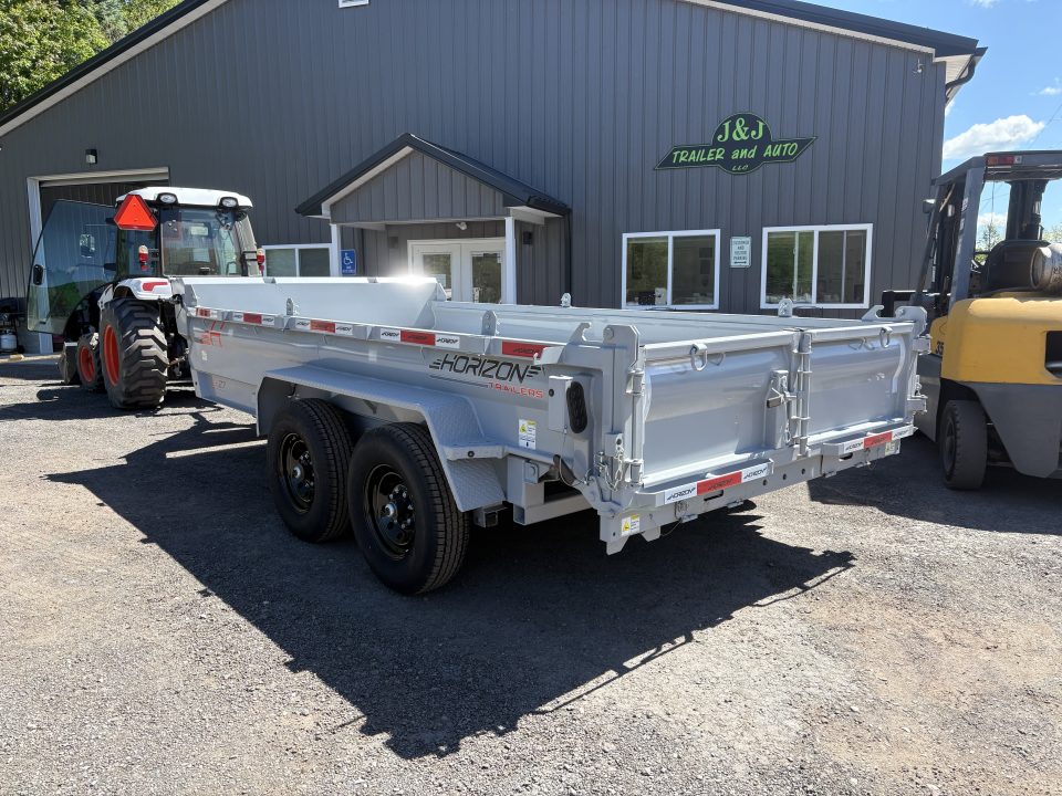 New 2026 Horizon Trailers 14' 14K Dump Trailer w/ Extension Brackets