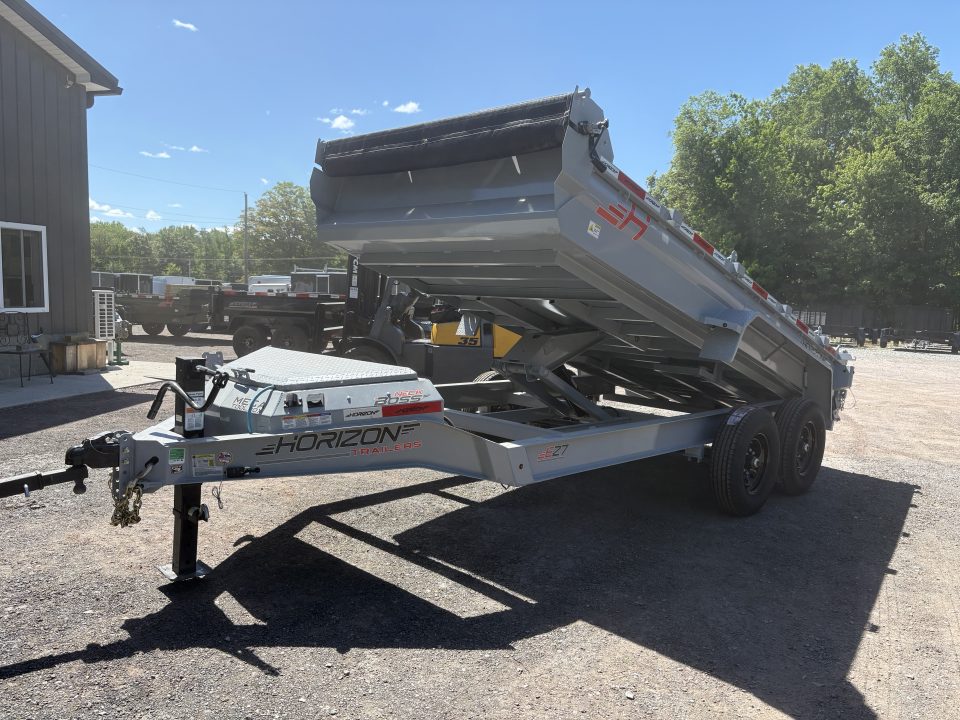 New 2026 Horizon Trailers 14' 14K Dump Trailer w/ Extension Brackets