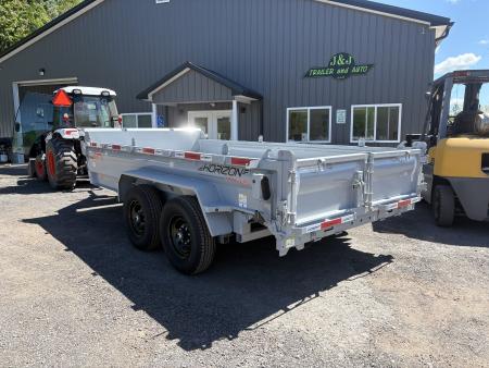 New 2026 Horizon Trailers 14' 14K Dump Trailer w/ Extension Brackets