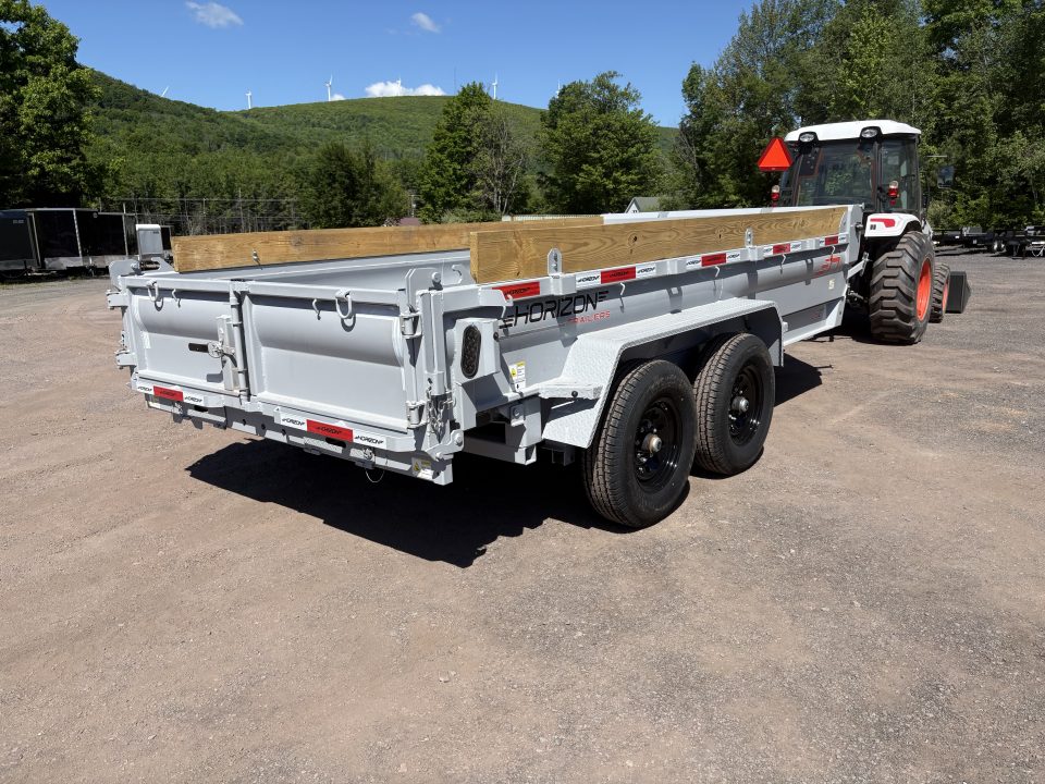 New 2026 Horizon Trailers 14' 14K Dump Trailer w/ Extension Boards