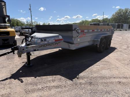 New 2026 Horizon Trailers 14' 14K Dump Trailer w/ Extension Boards