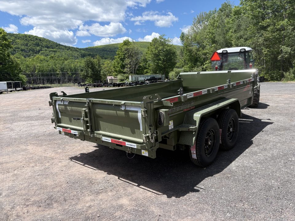 New 2026 Horizon Trailers 14' 14K Dump Trailer w/ Extension Brackets